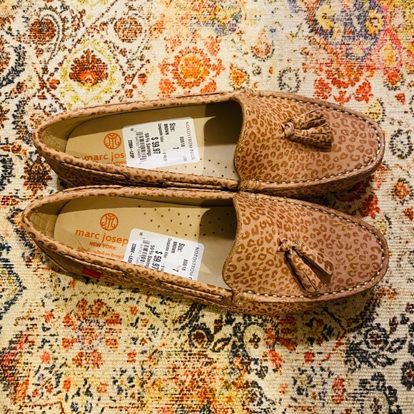 Marc Joseph Women’s Leopard Tassel Loafers in Size 37 - Picture 3 of 7
